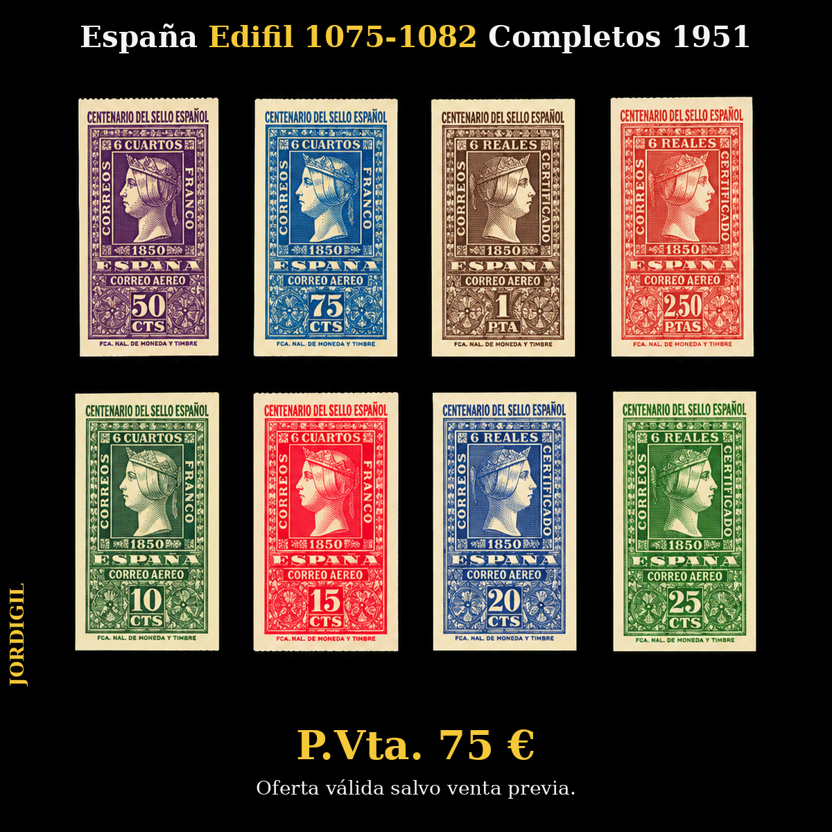 España · Edifil 1075-1082